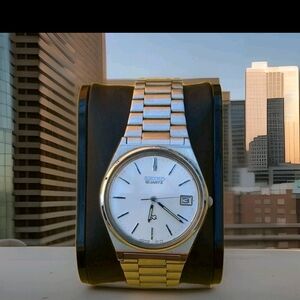 Seiko Gold and Silver Men's Watch